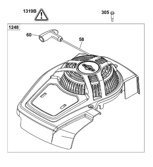 B&S - serijska številka  od 12  125P02-0087-F1 B - SKLOP OHIÅ JA VENTILATORJA della Marca Stihl
